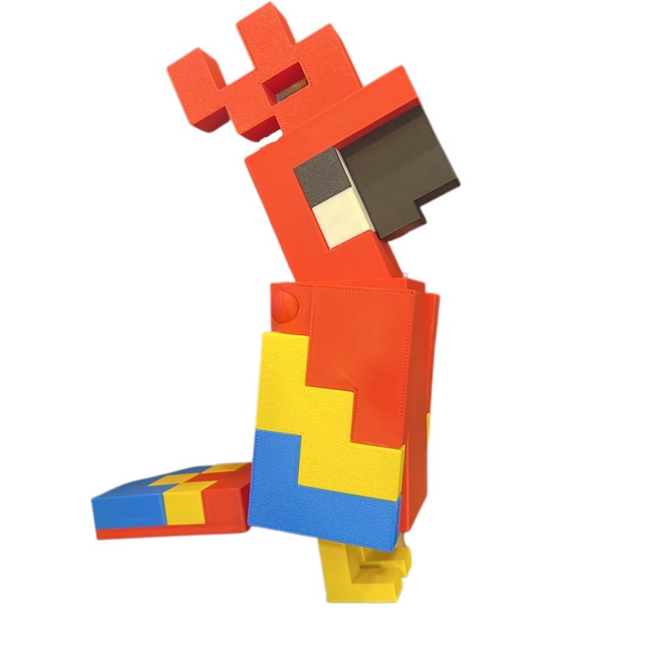 Papagaio Articulado - Minecraft [Vermelho]