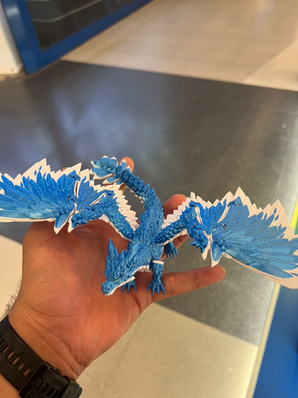 Dragão Azul Articulado