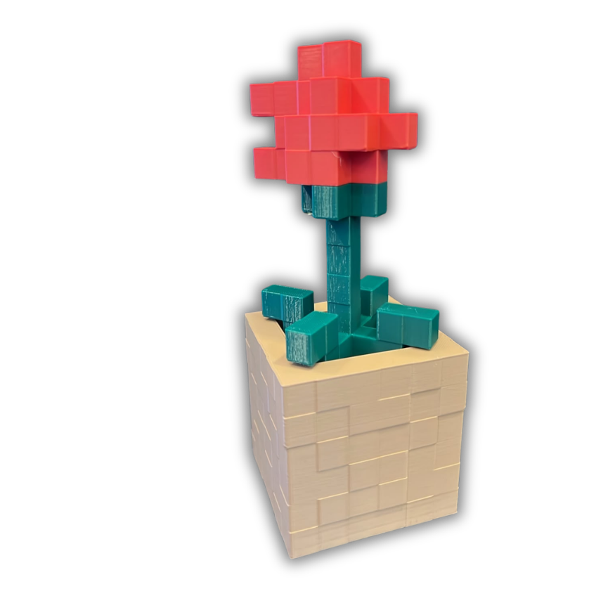 Minecraft Plantas Figure [Vermelha]