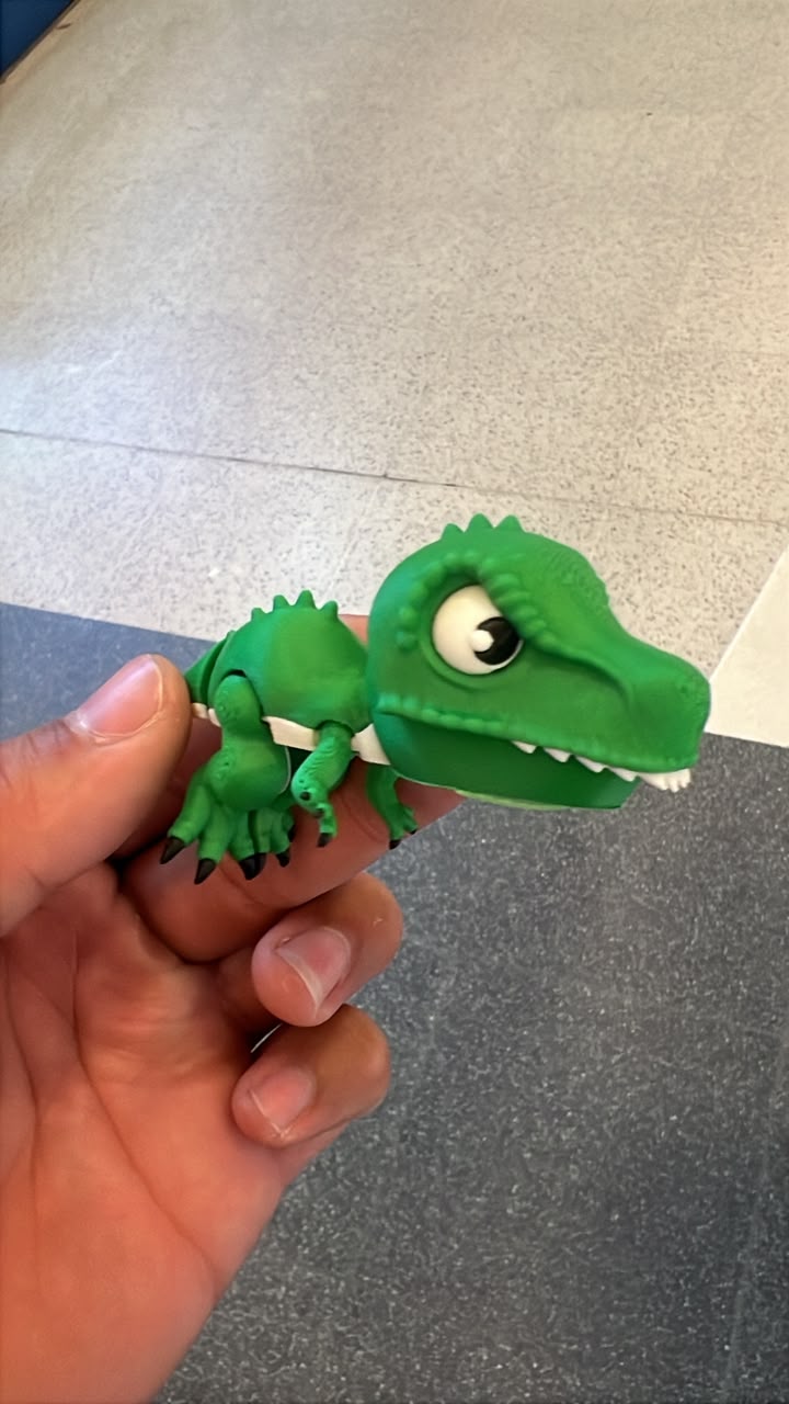 Dinossauro Articulado Verde