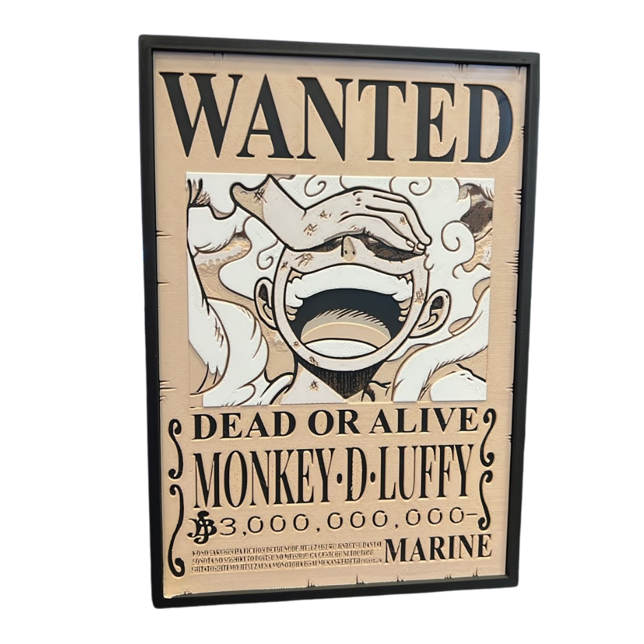 Quadro Wanted Monkey Luffy