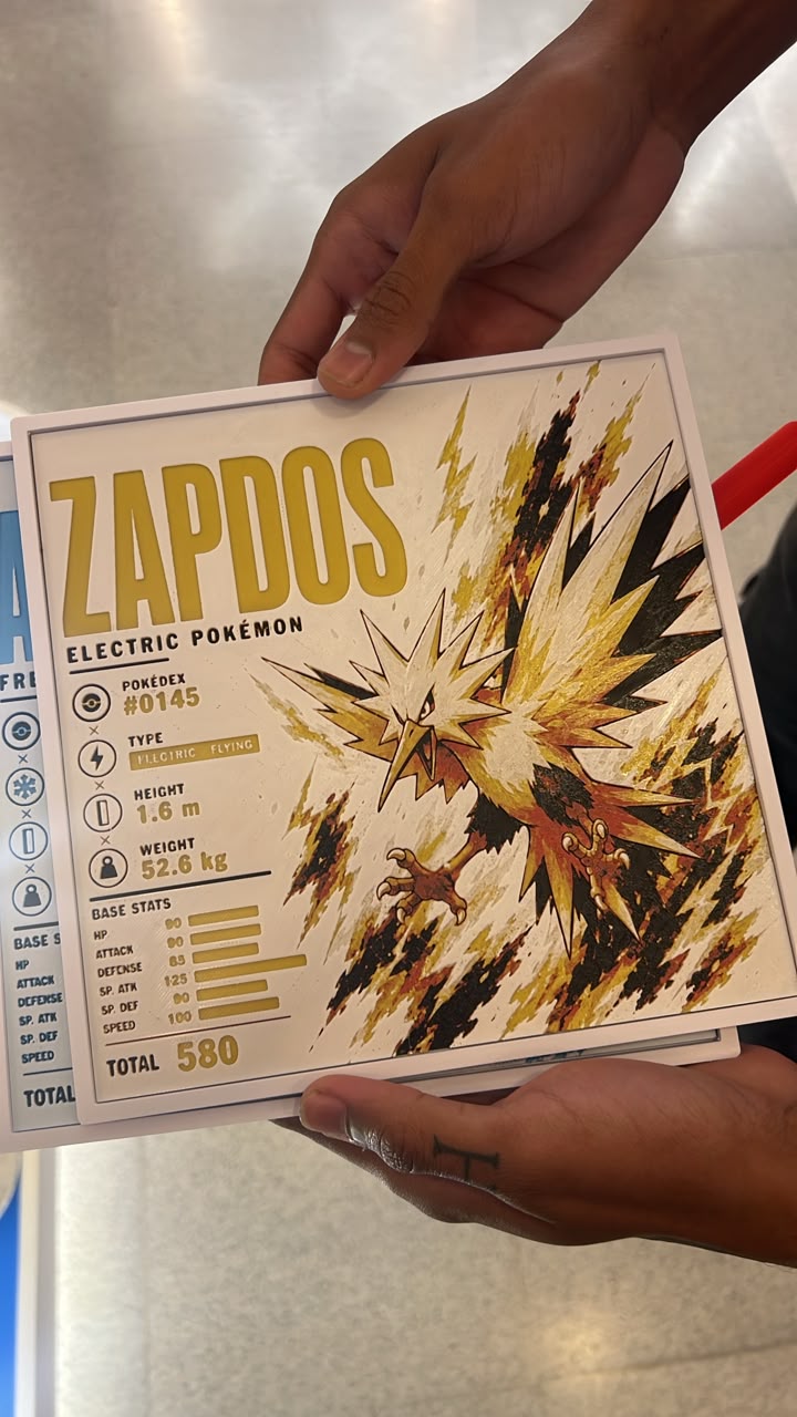 Quadro Zapdos - Pokemon