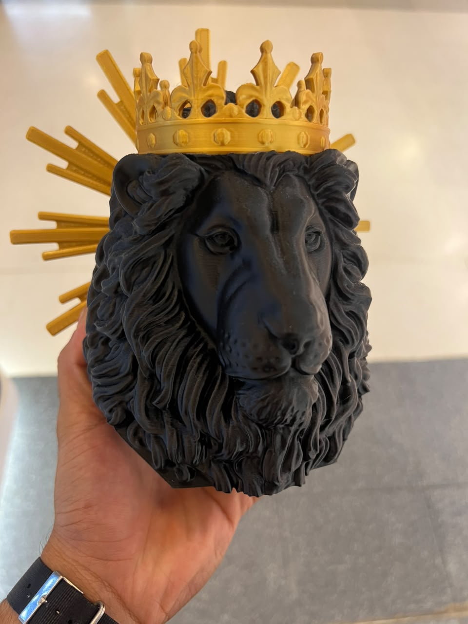 Estatua Leão de Judá (Preto)