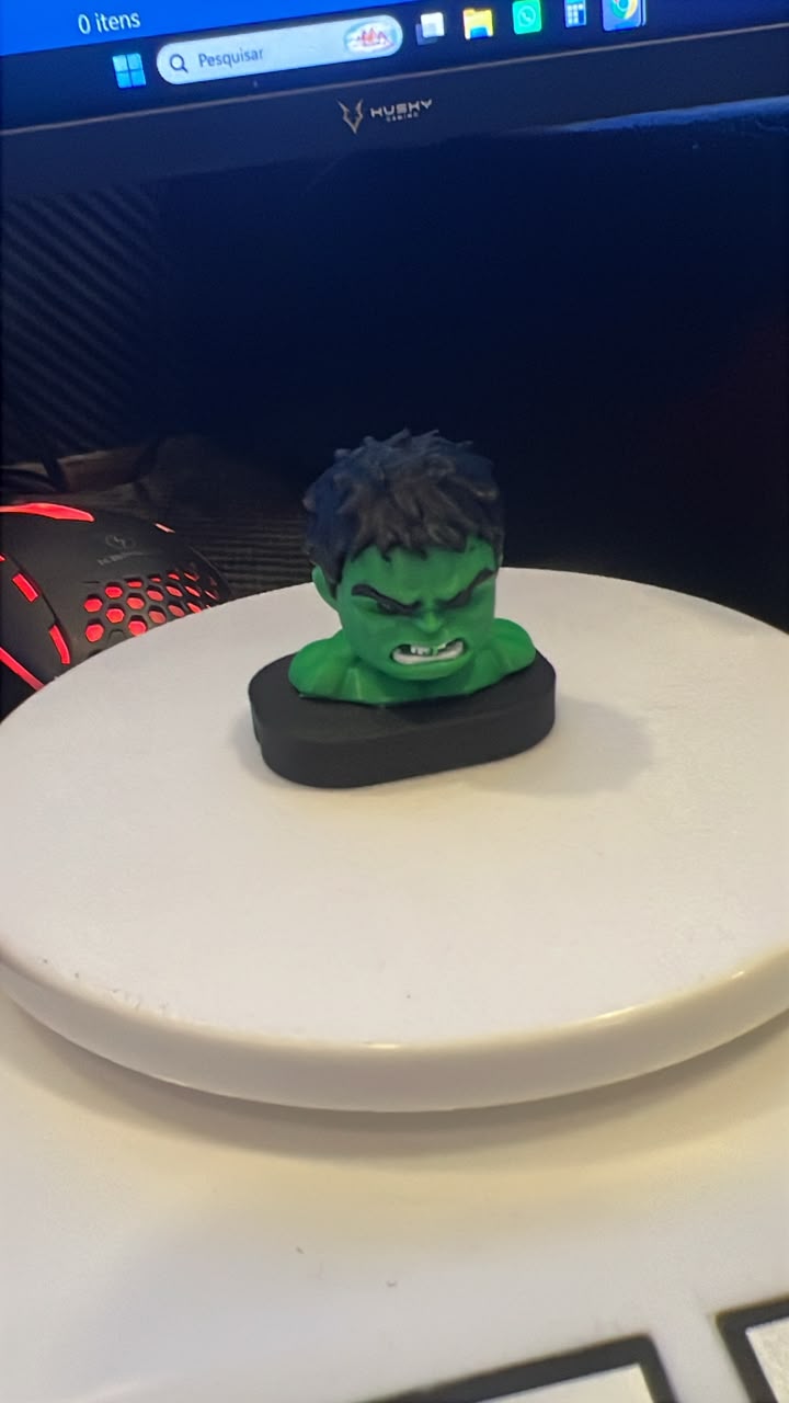 Mini cabeça Hulk