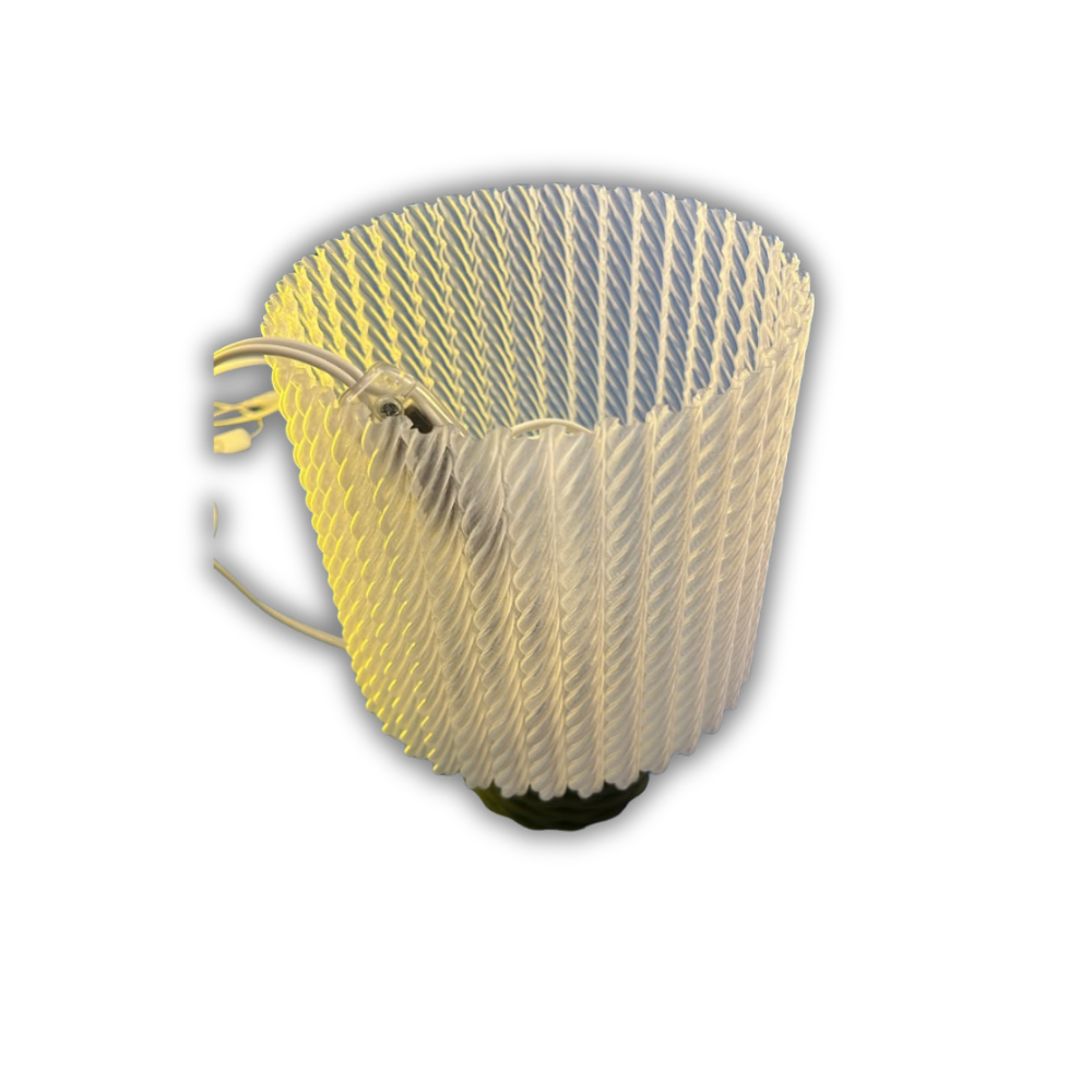 Luminaria Abajur Espiral Moderno