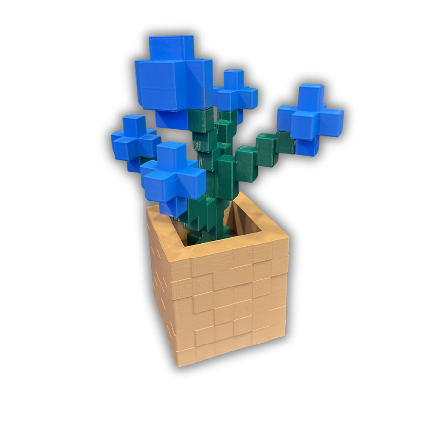 Minecraft Plantas Figure [Azul]