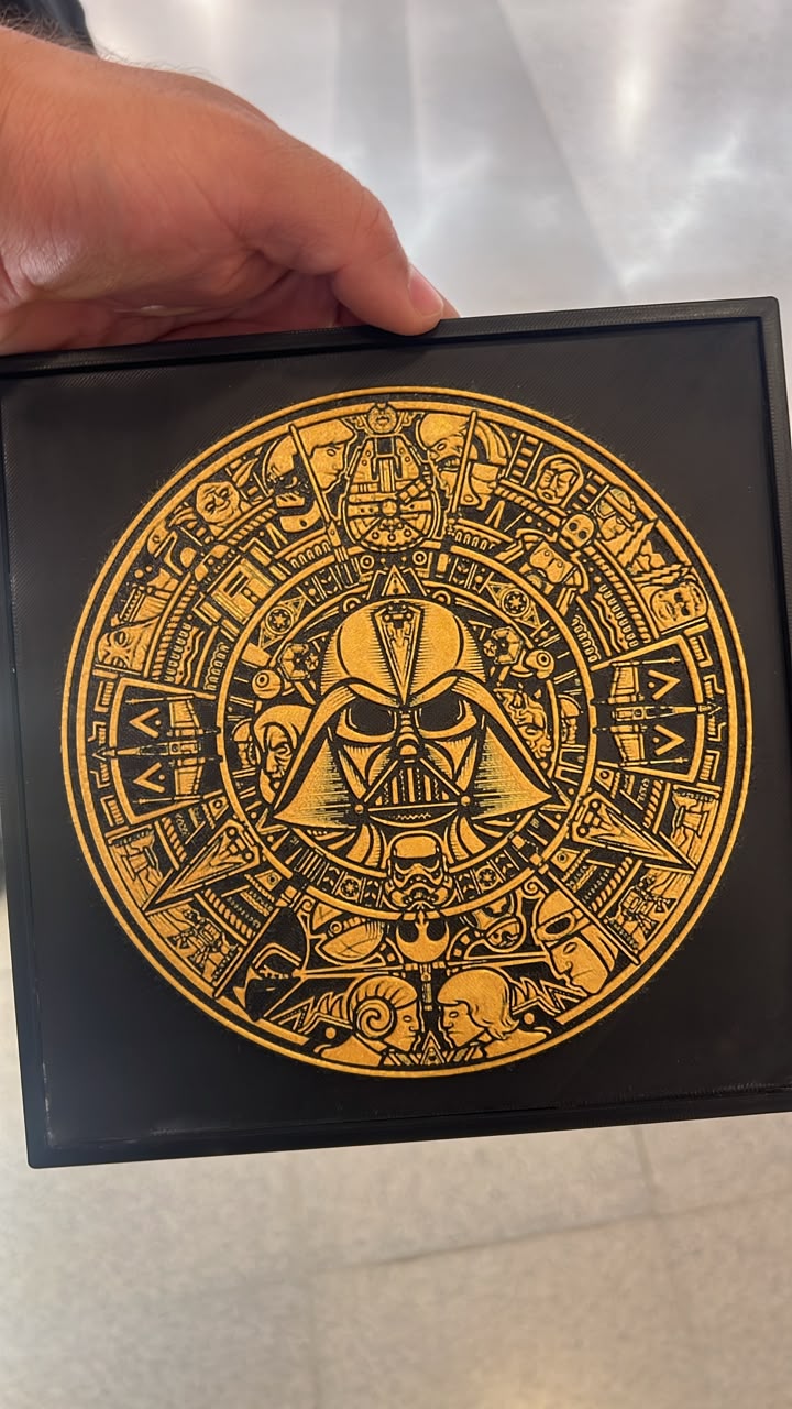 Quadro Darth Vader Redondo